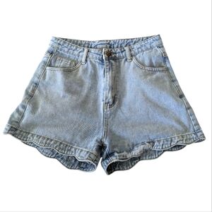 Cider Blue Denim Jean Short Cotton Shorts‎ Womens Size Medium
